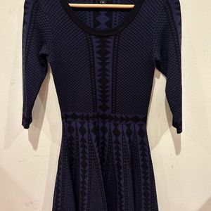 Nina Leonard Long Sleeve Dress